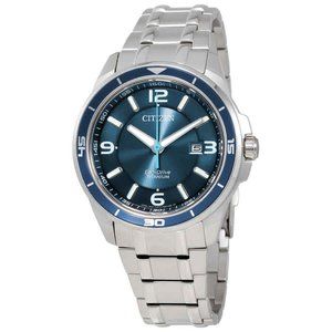 New Citizen Titanium Blue Men's Watch w/ box